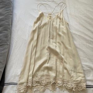 White beachy mini dress